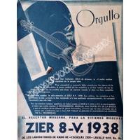 Usado, Cartel Retro Radios Zier 8-v 1938 /208 Super Raro segunda mano   México 