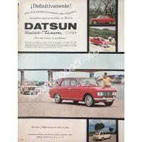 Usado, Cartel Retro Autos Nissan Datsun Bluebird Tizoc 410 1964 809 segunda mano   México 