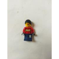 Lego Mini Figura Escalador Gorro Chamarra Roja , usado segunda mano   México 