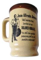 Usado, $ Antiguo Taza Jose Alfredo Jimenez El Rey Barro Antiguedad. segunda mano   México 