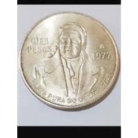 Usado, Moneda De 100 Pesos De Plata Pura Morelos 1977. Coloci  Piez segunda mano   México 