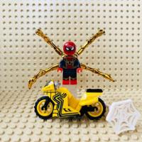Minifigura Lego Marvel Spider Man Motocicleta  segunda mano   México 