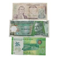 3 Billetes Antiguos Del Mundo Nicaragua Argentina Guatemsk11 segunda mano   México 