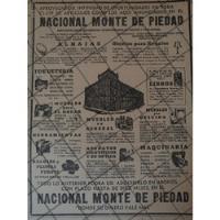 Afiche Retro. Nacional Monte De Piedad 1947 segunda mano   México 