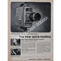 Cartel Camaras Filmadoras Kodak Electric 8 8mm 1963 541, usado segunda mano   México 