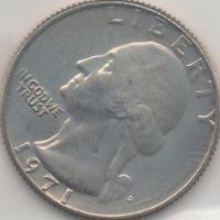 1971 D Washington Quarter 25c Centavos Ms Moneda Proof Gem A segunda mano   México 