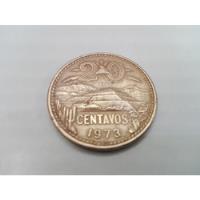 Moneda 20 Centavos Teotihuacan Aguila Delgada Año 1973 #4, usado segunda mano   México 