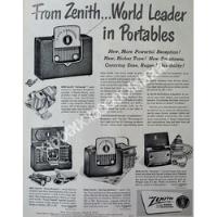 Cartel Retro Radios Zenith Transoceanico 1950 /153 segunda mano   México 