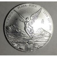 Usado, Moneda 1 Onza Plata Libertad, 2016 En Capsula segunda mano   México 