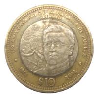Moneda 10 Pesos Bimetálica Batalla De Puebla 150 Aniversario segunda mano   México 