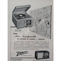 Cartel De Mini Tocadiscos Y Radios Zenith Transoceanico 50s, usado segunda mano   México 