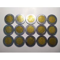 Colección 37 Monedas De 5 Pesos Bimetálicas Del Bicentenario, usado segunda mano   México 
