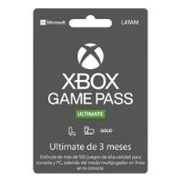 Tarjeta Digital Xbox Game Pass Ultimate 3 Meses segunda mano   México 