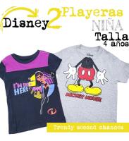 2 Playeras Disney Niña Mickey + Increibles. La Segunda Bazar segunda mano   México 