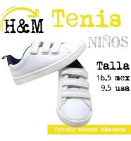 Usado, Tenis Blancos H&m Velcro Niño. Escolar. La Segunda Bazar segunda mano   México 