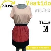 Vestido Zara Basic Rosa Negro Color Block La Segunda  Bazar segunda mano   México 