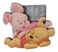 $ Porta Retrato Disney Winnie The Pooh Piglet Carton Vintage segunda mano   México 