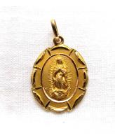 Dije Medalla Virgen De Guadalupe En Oro Solido De 10k, usado segunda mano   México 