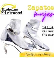 Zapatos Plata Nicholas Kirkwood Tacon Perla La Segunda Bazar segunda mano   México 