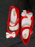 Zapatos Balerinas Rojos Con Velcro segunda mano   México 