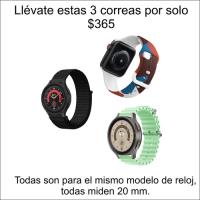 3 Correa Para Smartwatch Honor / Ticwatch / Nokia Anch 20mm segunda mano   México 