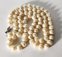 Bonito Collar De Autenticas Perlas Y Plata Largo 76cm, usado segunda mano   México 
