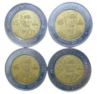 Colección 5 Pesos Conmemorativas Independencia 2010  R2v#2, usado segunda mano   México 