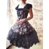 Vestido Gothic Lolita Harajuku Victoriano Talla 2xl Floral, usado segunda mano   México 