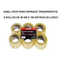 Cinta Adhesiva Empaque Transparente 48mm 150 Metros 12 Pzas segunda mano   México 