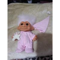 Duende Elfo Trolls Russ Vintage Pijama Pink Hair Teddy Bear  segunda mano   México 