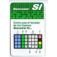 Tarjetita Instrucciones Bancomer Si De 80s Primeros Cajeros, usado segunda mano   México 