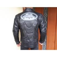 Usado, Chamarra De Piel Custom Batman Con Protección Motociclismo  segunda mano   México 