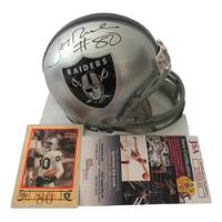Usado, Autografo Jerry Rice Mini Casco Original Oakland Raiders Jsa segunda mano   México 