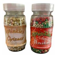Perlas De Azúcar Diamantadas, Splinkles/ Navidad 2 Frascos, usado segunda mano   México 