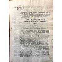Documento Histórico. Sistema De Decomiso Hacendarios 1837, usado segunda mano   México 