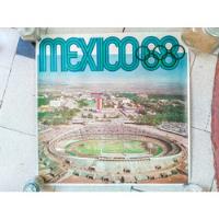 Cartel Original Mexico 68 Estadio Olímpico De Cartón segunda mano   México 