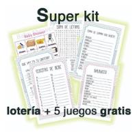 Kit Imprimible Loteria 52 Tablas + 5 Juegos Niño Y Niña  segunda mano   México 