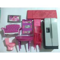 Barbie Muebles Casa Silla Mesa Baño Sillón Refrigerador   segunda mano   México 