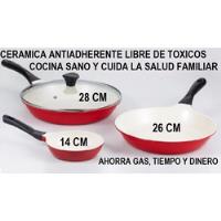 Sartenes Ceramica Antiadherente Cook Sin Toxicos Jad 4 Pieza segunda mano   México 