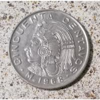 Moneda 50 Centavos 1968 Año Olímpico Sin Circular C.brillo. segunda mano   México 