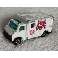 Ambulancia Fire Dept. Hot Wheels, Mattel, China 1988 segunda mano   México 