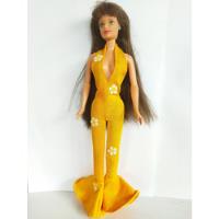 Barbie Fashionista Vestido Cóctel Amarillo Pelo Castaño 1991, usado segunda mano   México 