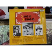 3 Voces 3 Ídolos Pedro Infante 3xlps Vinyl,lp,acetato , usado segunda mano   México 