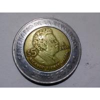 Moneda De 5 Pesos Conmemorativa, Ricardo Flores Magón segunda mano   México 