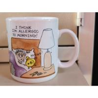 Taza Hallmark Mugs I Think Im Allergic To Mornings Japonesa segunda mano   México 