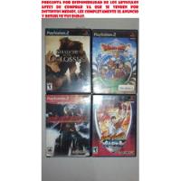 Vendo Paquete 4 Juegos Shadow Of The Colossus, Dragon Quest8 segunda mano   México 