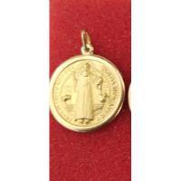 Medalla San Benito En Lam 10k Y Cadena De Regaló, usado segunda mano   México 