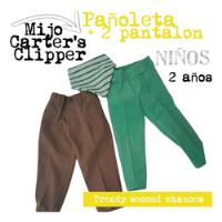2 Pantalon Carter Clipper + Babero Verde *la Segunda Bazar segunda mano   México 