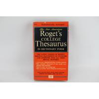 L7163 Roget's College Thesaurus In Dictionary Form segunda mano   México 