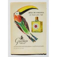 Colonia Guerlain Publicidad Antigua Mexicana De 1958, Papel segunda mano   México 
